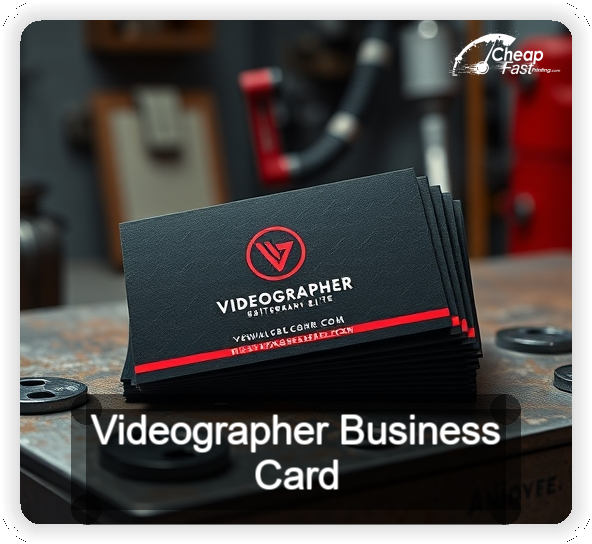 Videographer business card design sample