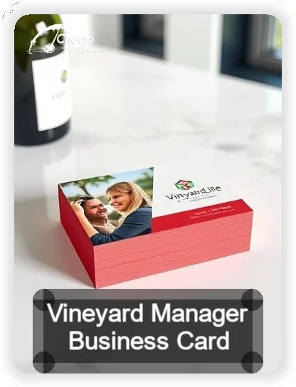Vineyard Manager business card design sample