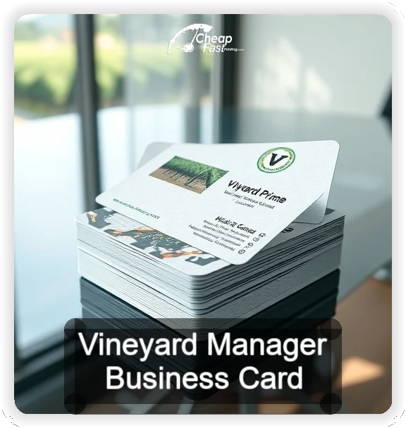 Vineyard Manager business card design sample