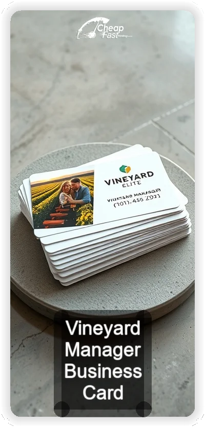 Vineyard Manager business card design sample