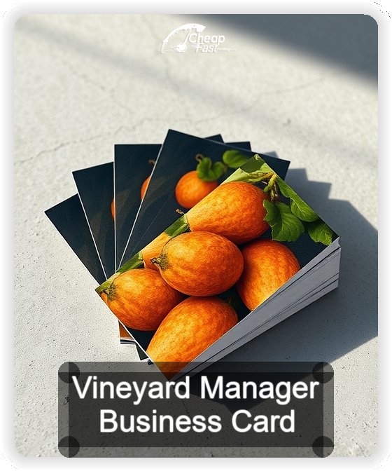 Vineyard Manager business card design sample