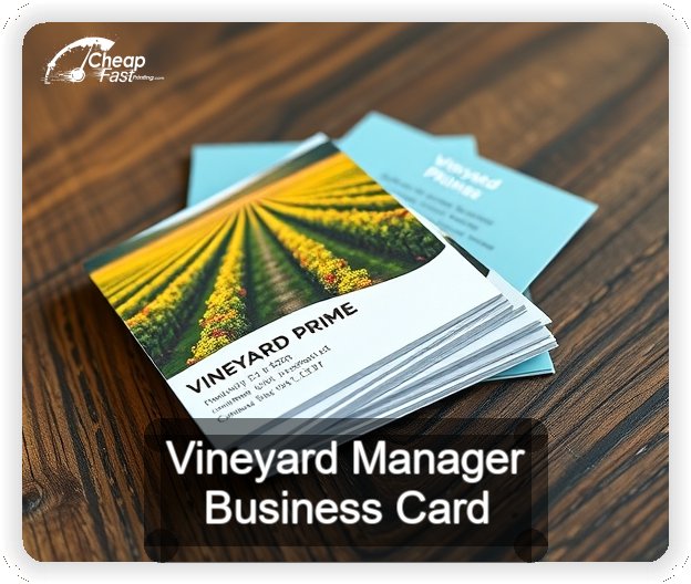 Vineyard Manager business card design sample