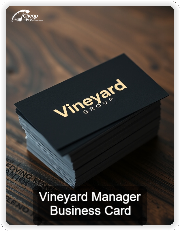 Vineyard Manager business card design sample
