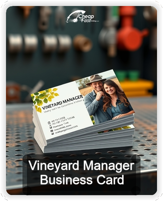 Vineyard Manager business card design sample