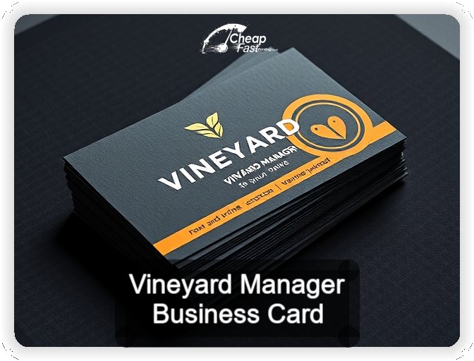 Vineyard Manager business card design sample