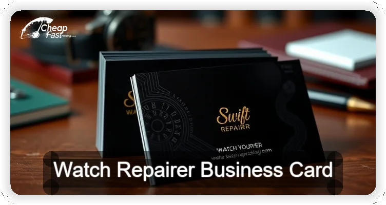 Watch Repairer business card design sample