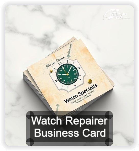 Watch Repairer business card design sample