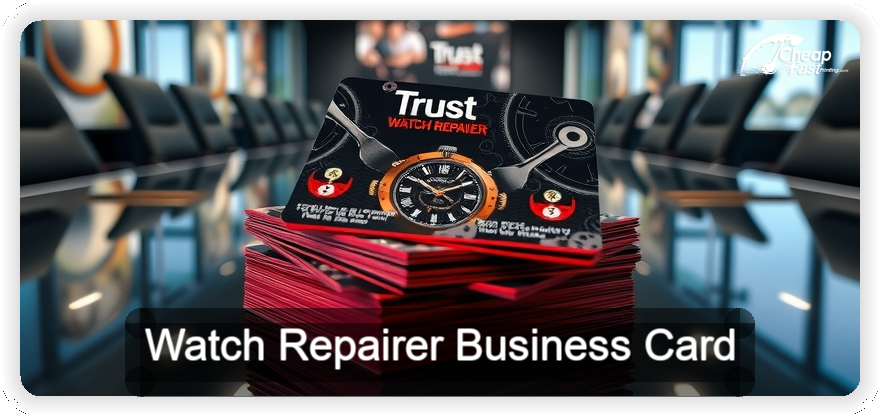 Watch Repairer business card design sample