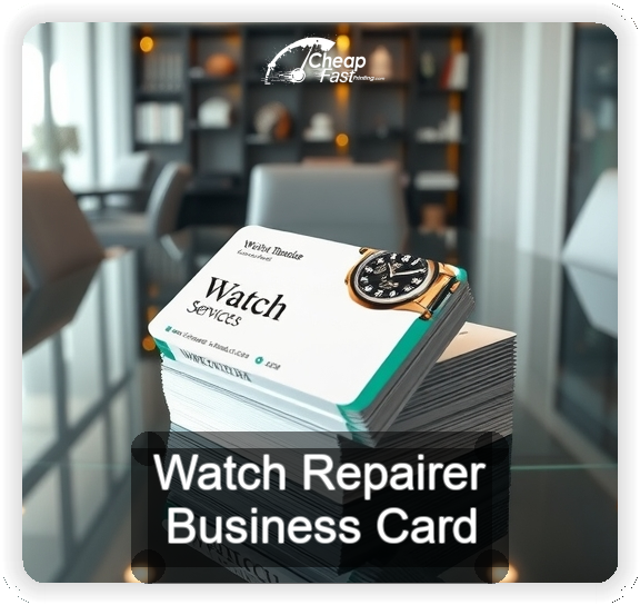 Watch Repairer business card design sample