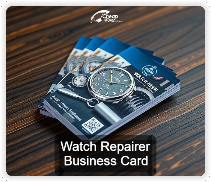 Watch Repairer business card design sample