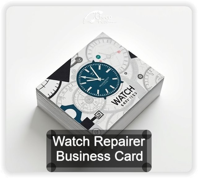 Watch Repairer business card design sample