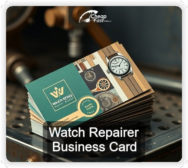 Watch Repairer business card design sample