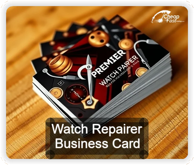 Watch Repairer business card design sample