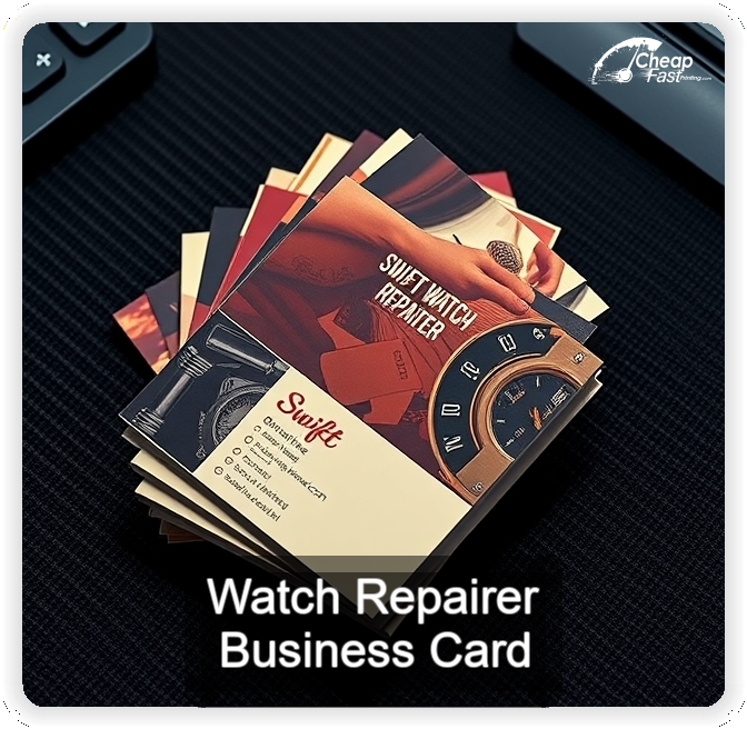 Watch Repairer business card design sample