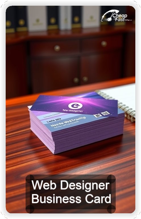 Web Designer business card design sample