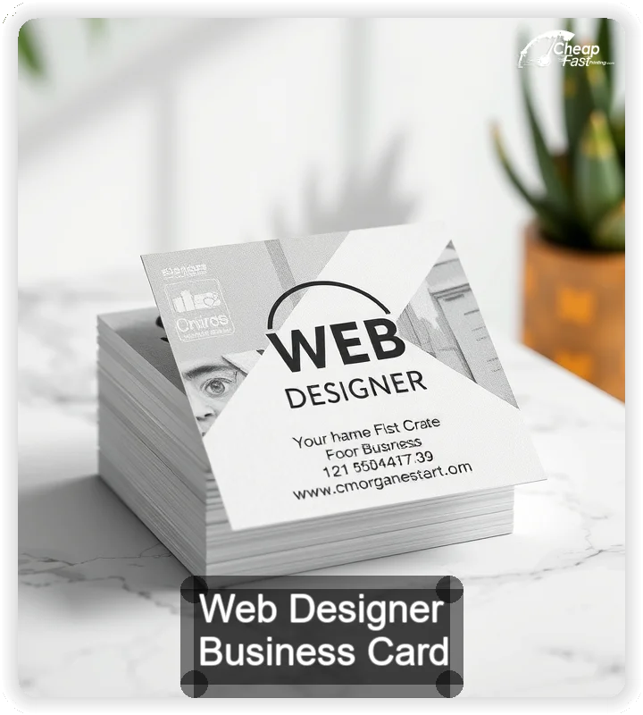 Web Designer business card design sample