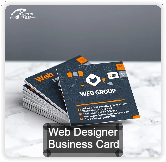 Web Designer business card design sample