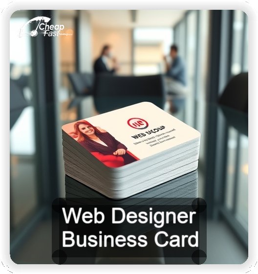 Web Designer business card design sample