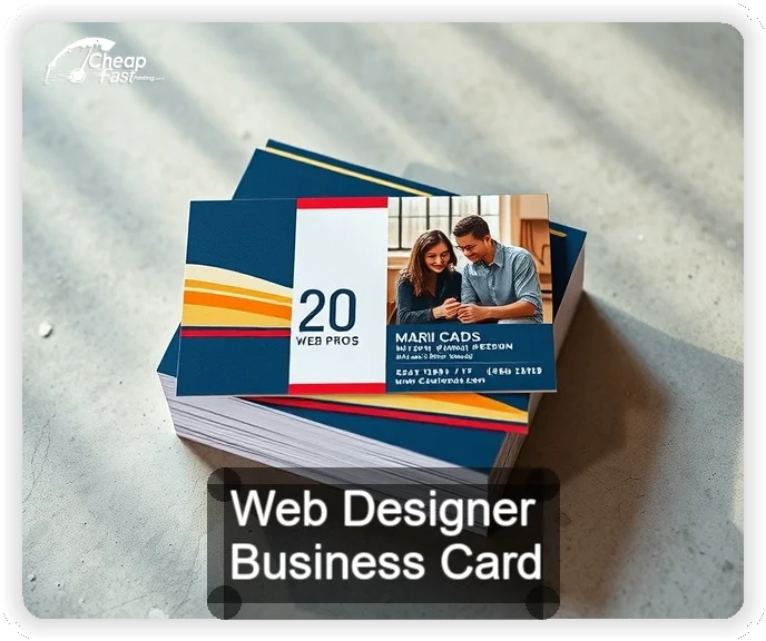 Web Designer business card design sample