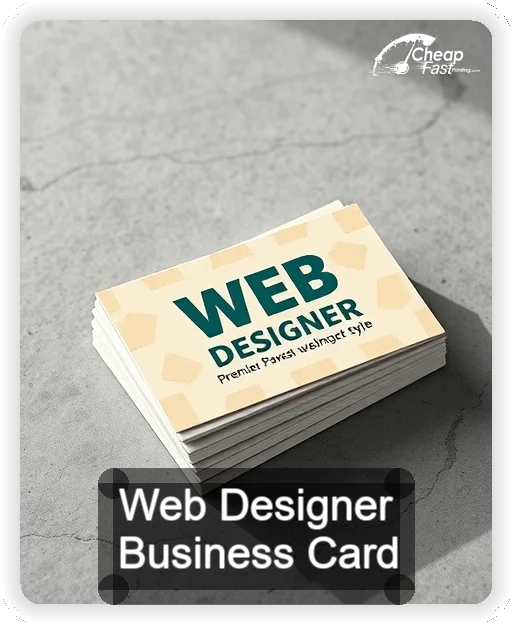 Web Designer business card design sample