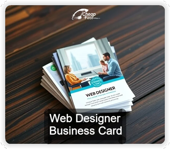 Web Designer business card design sample