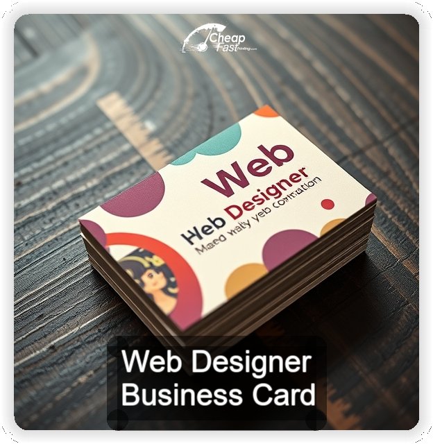 Web Designer business card design sample