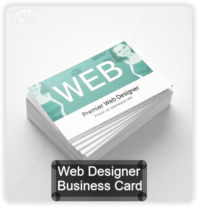 Web Designer business card design sample