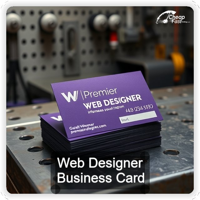 Web Designer business card design sample