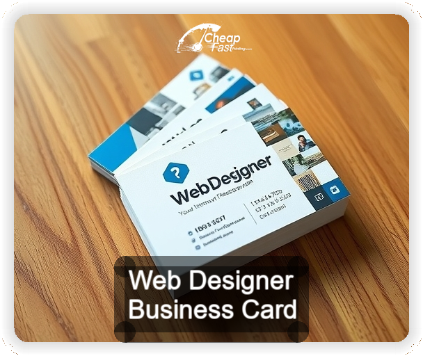Web Designer business card design sample