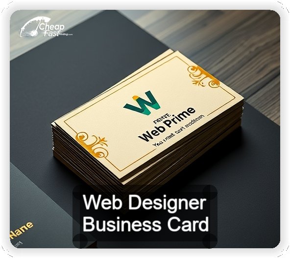 Web Designer business card design sample