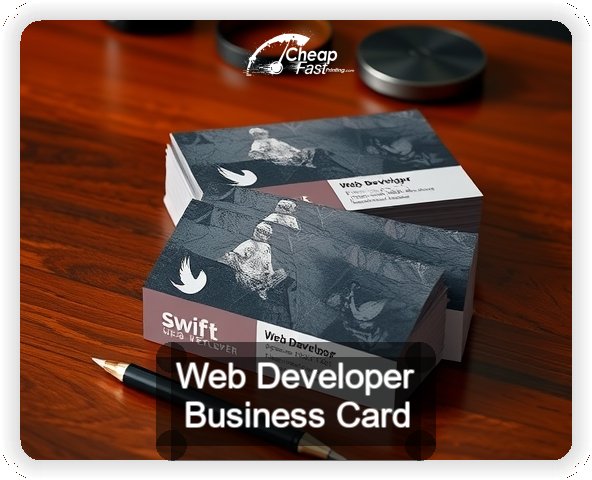 Web Developer business card design sample