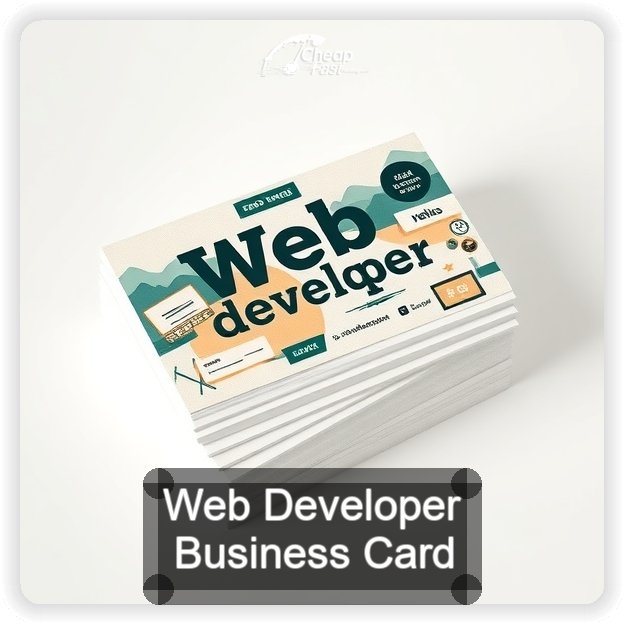 Web Developer business card design sample