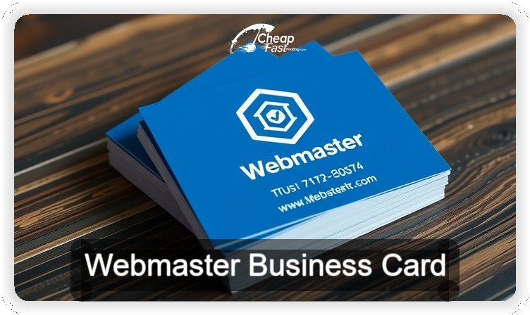 Webmaster business card design sample