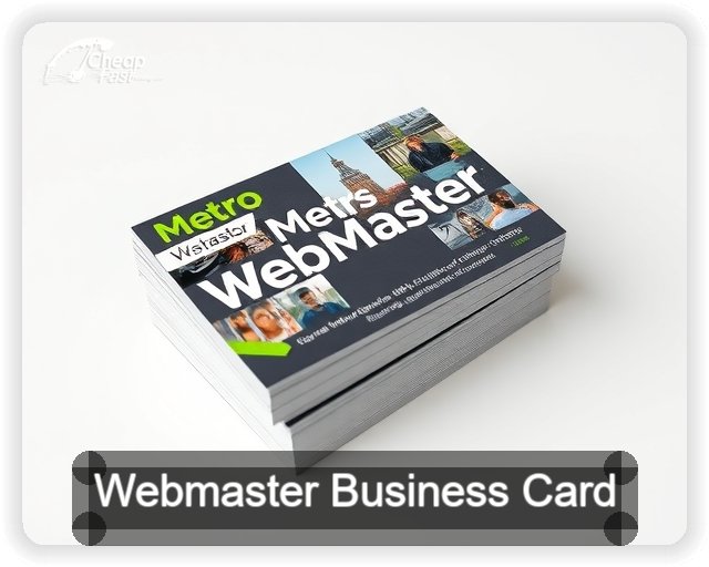 Webmaster business card design sample