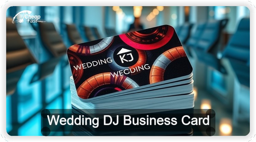 Wedding Dj business card design sample