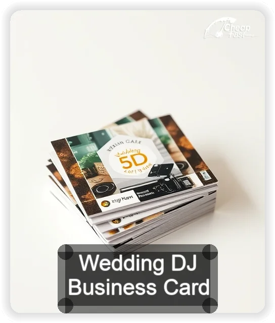 Wedding Dj business card design sample