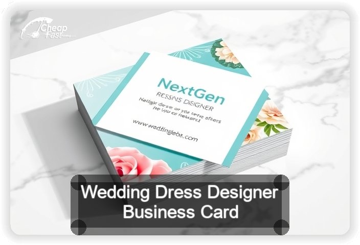 Wedding Dress Designer business card design sample