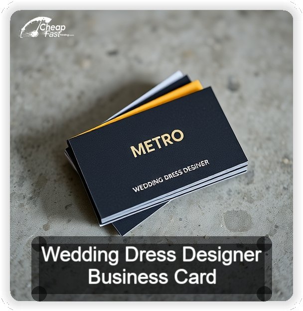 Wedding Dress Designer business card design sample