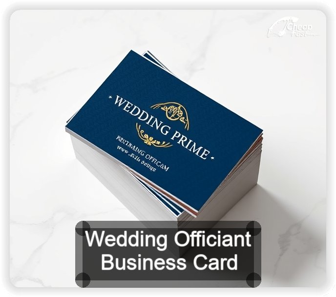 Wedding Officiant business card design sample