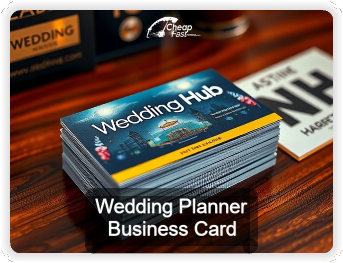 Wedding Planner business card design sample
