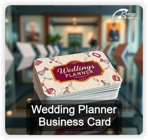 Wedding Planner business card design sample