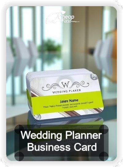 Wedding Planner business card design sample