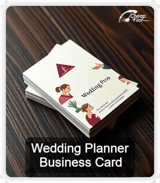 Wedding Planner business card design sample
