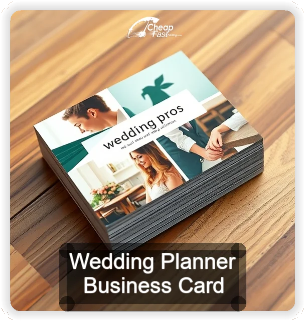 Wedding Planner business card design sample