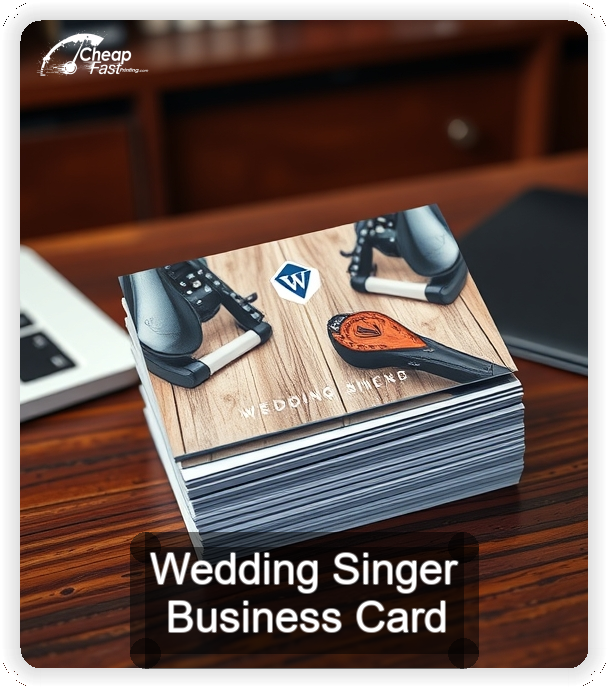 Wedding Singer business card design sample