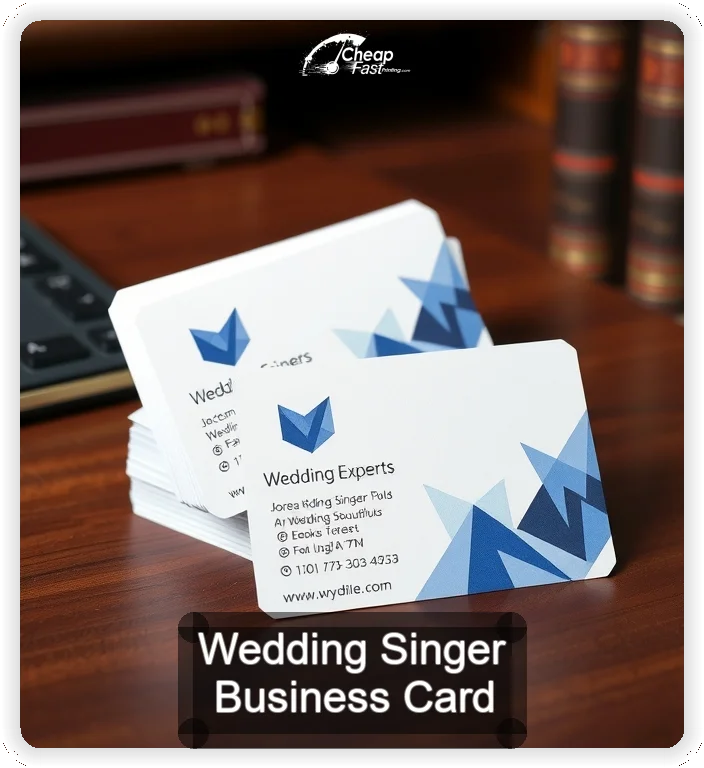 Wedding Singer business card design sample
