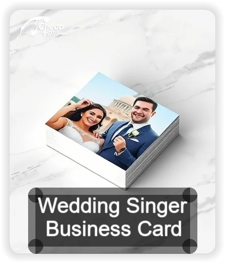 Wedding Singer business card design sample