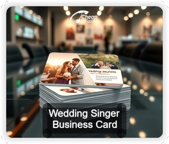 Wedding Singer business card design sample