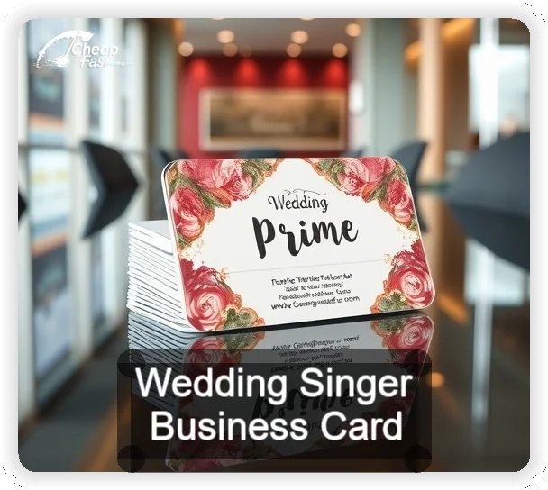 Wedding Singer business card design sample