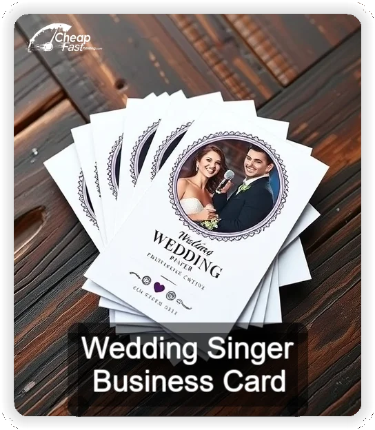 Wedding Singer business card design sample